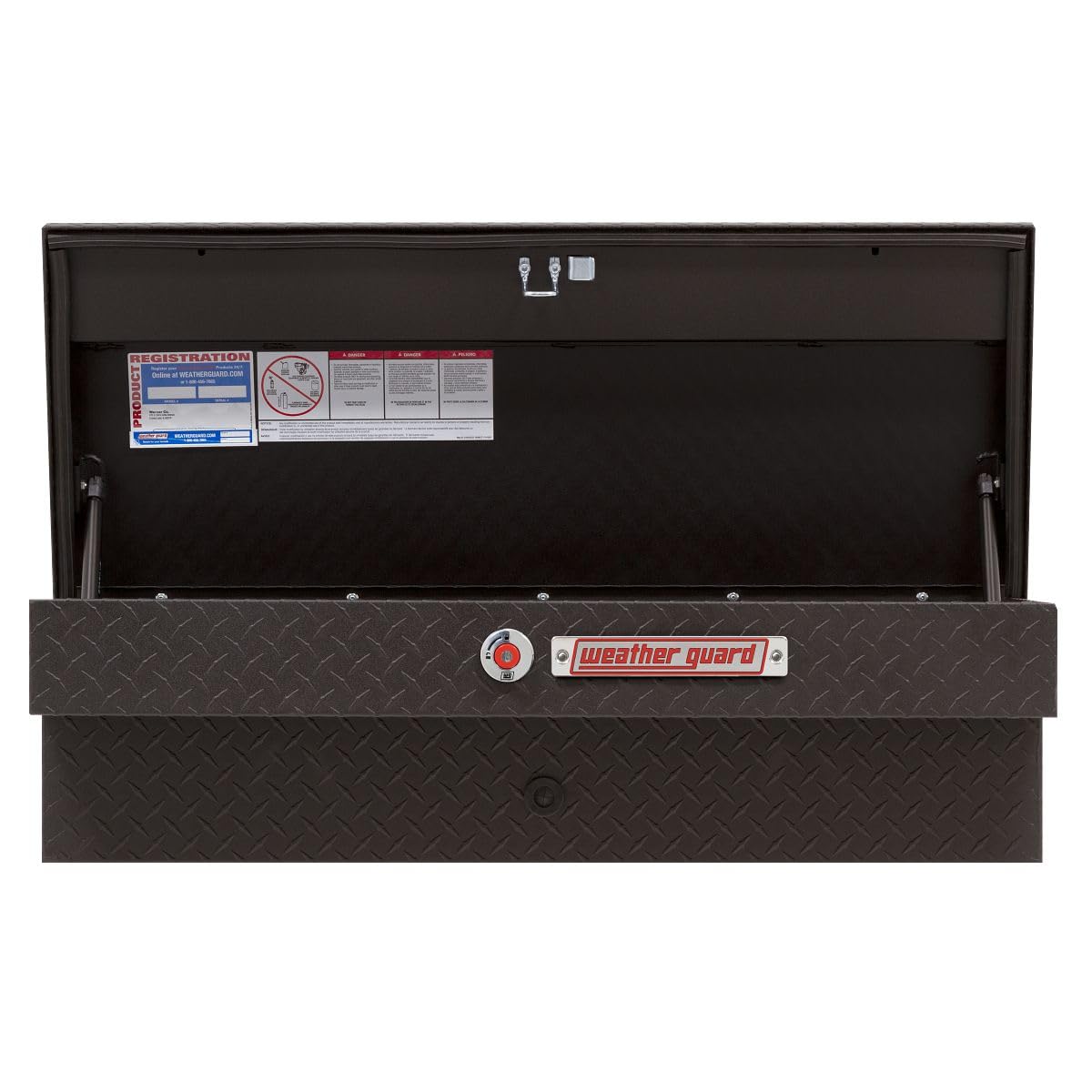 Weather Guard Weather Guard Model 184-52-04 41in Lo-Side Truck Box, Aluminum, Textured Matte Black, 3.0 cu - Outdoor Depot