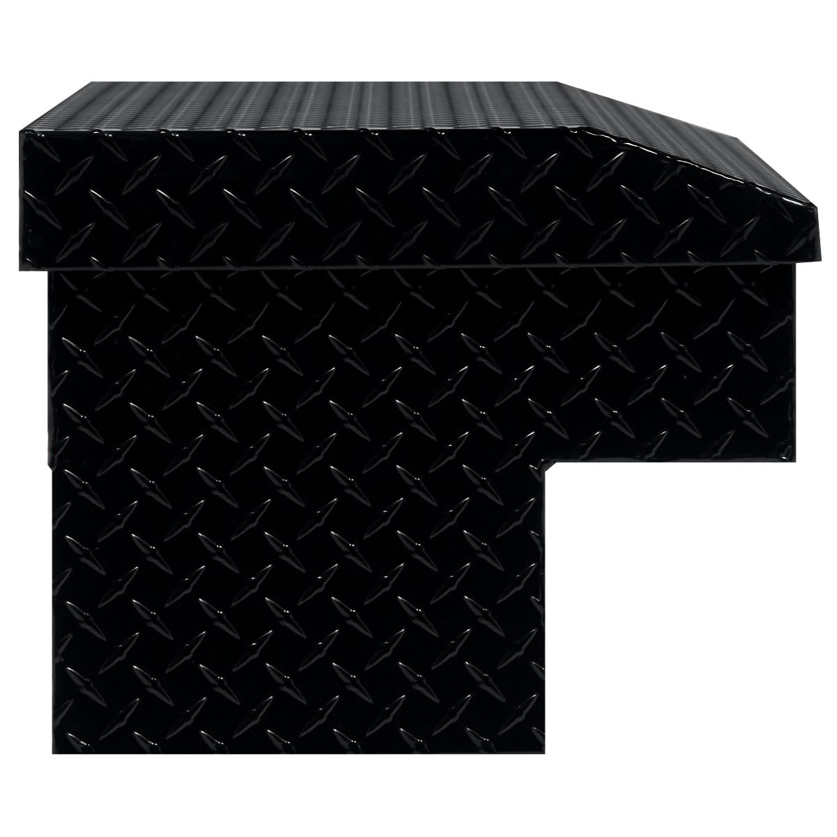 Weather Guard Weather Guard Model 184-5-04 41in Lo-Side Truck Box, Aluminum, Gloss Black, 3.0 cu ft capacity - Outdoor Depot