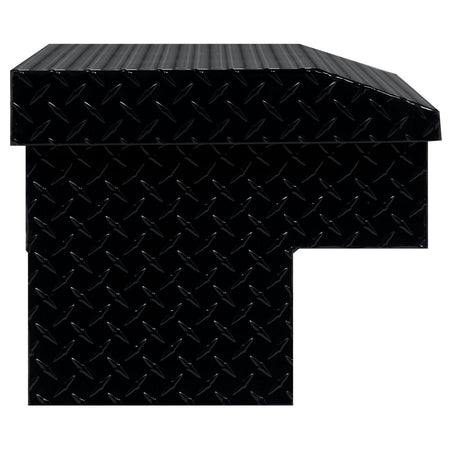 Weather Guard Weather Guard Model 184-5-04 41in Lo-Side Truck Box, Aluminum, Gloss Black, 3.0 cu ft capacity - Outdoor Depot