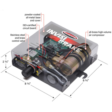 Roadmaster Roadmaster 8700 Invisibrake Support Braking System with Emergency Breakaway System fits Towed - Outdoor Depot