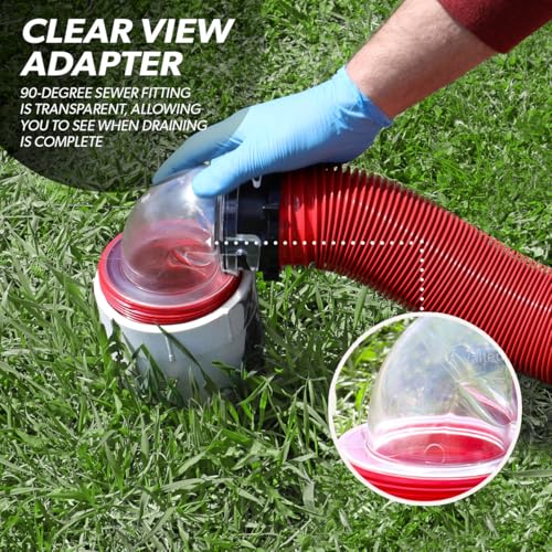 Valterra Valterra EZ Coupler 20-Foot RV Sewer Hose Kit for RV Camper, Includes 2 Attachable 10-Foot Hoses - Outdoor Depot