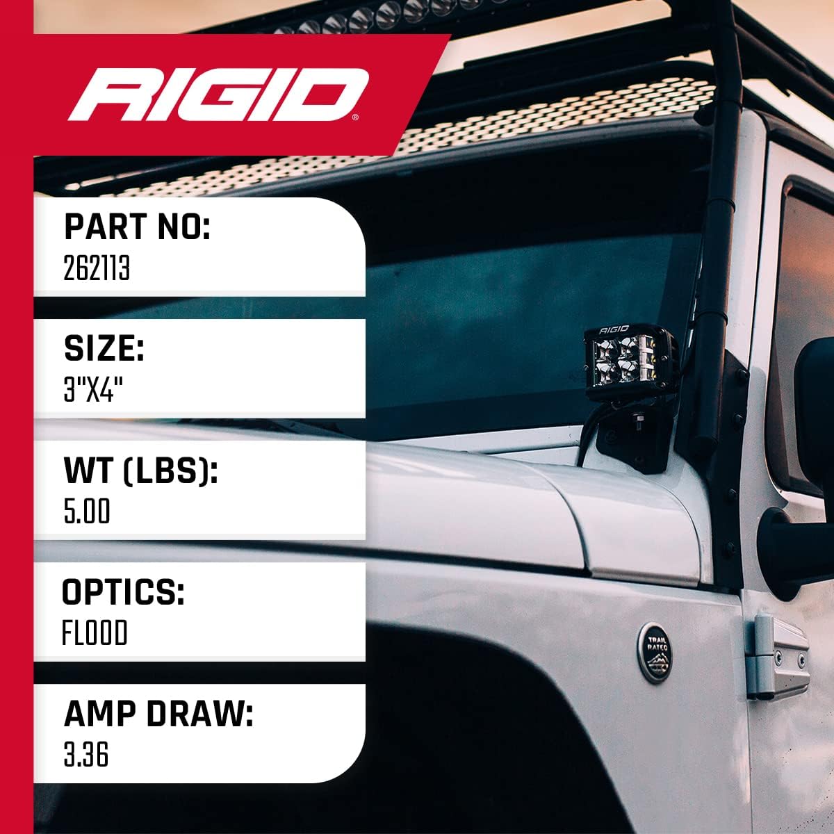 RIGID INDUSTRIES Rigid Industries D-SS Series PRO Flood LED Light Pods, Pair - Outdoor Depot