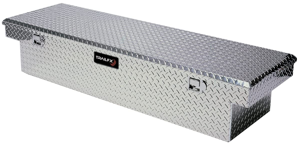 Trailfx TrailFX Tool Box 110701 Crossover Standard Single Lid With Struts Diamond Tread Bright Polished 16 - Outdoor Depot