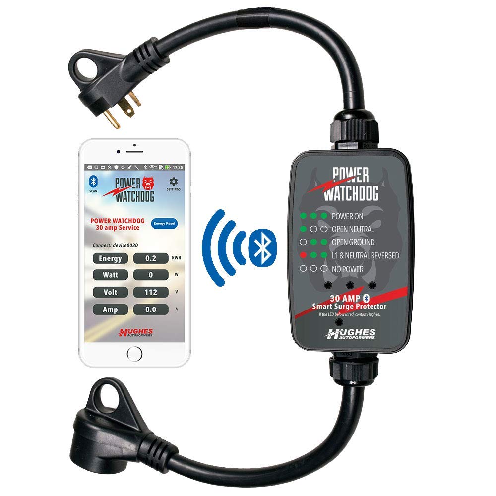 Power Watchdog Power Watchdog PWD30, Bluetooth Surge Protector, 30 Amp, Portable, 14 Inch - Outdoor Depot
