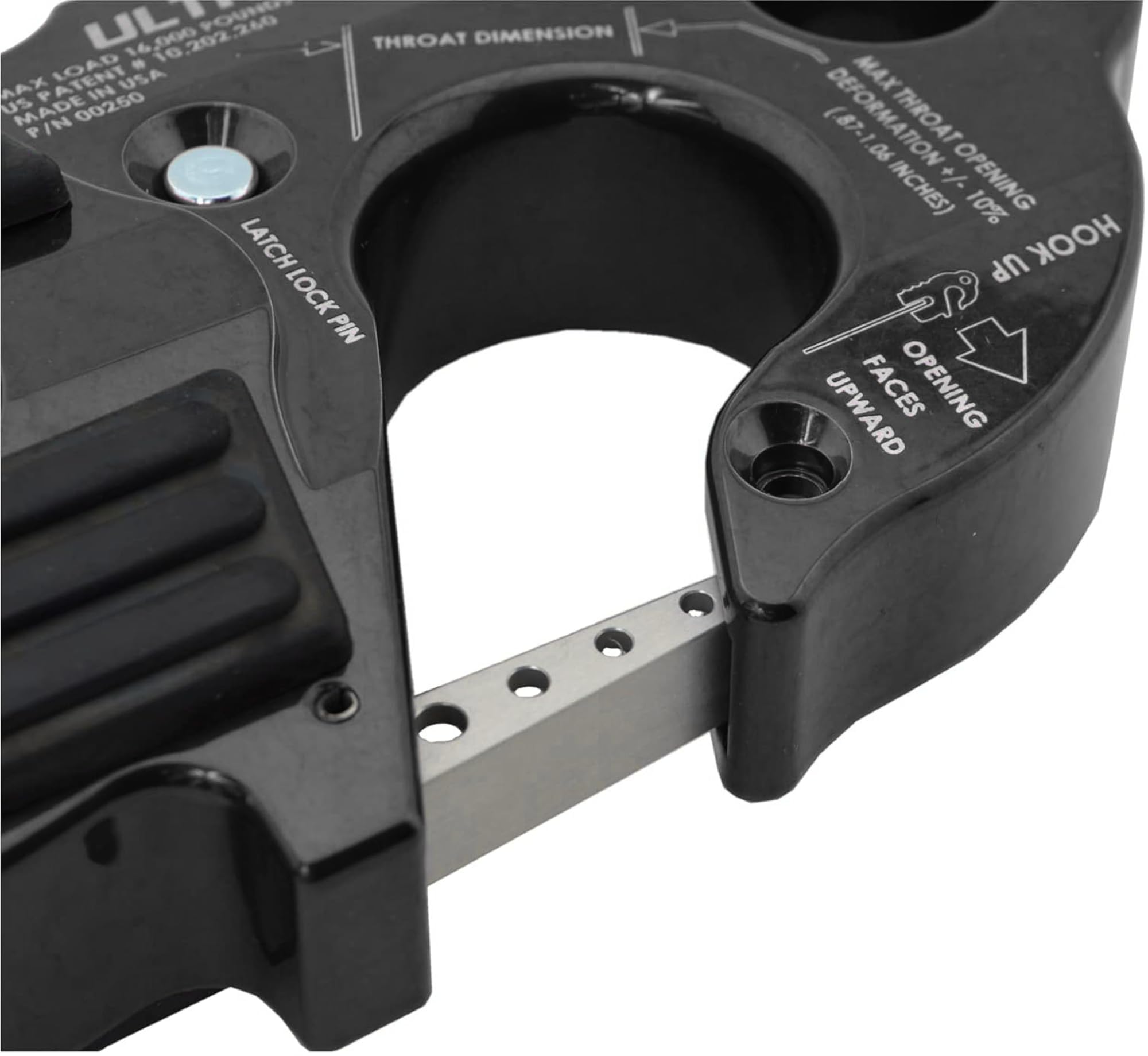 Factor 55 Factor 55 00250-04 Ultrahook Winch Hook Closed System Shackle Max Load 16,000 lbs ULT Strength - Outdoor Depot
