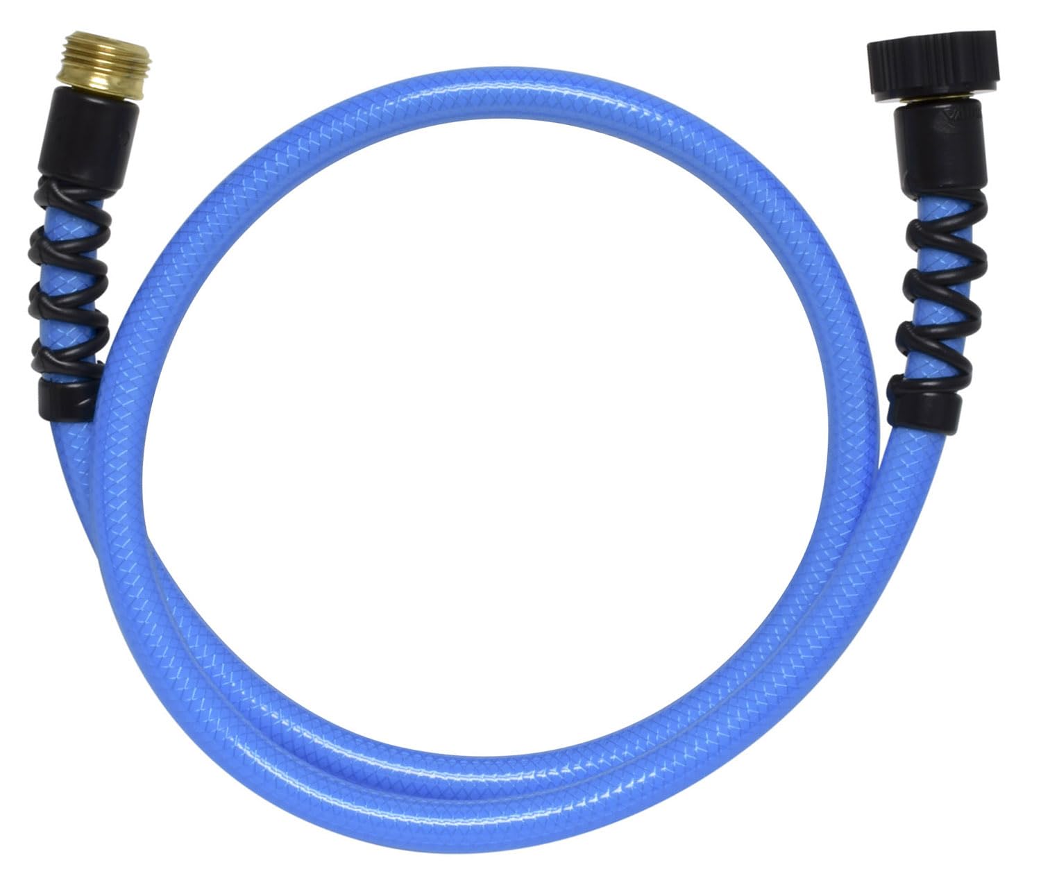 Valterra Valterra W01-8048 AquaFresh High Pressure Drinking Water Hose with Hose Savers - 1/2" x 4', Blue - Outdoor Depot