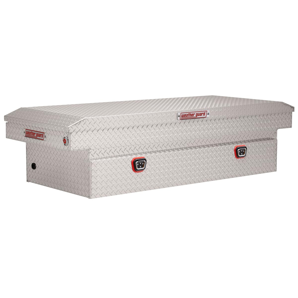 Weather Guard Weather Guard Model 117-0-04 Saddle Box, Aluminum, Full Extra Wide, Clear, 14.4 cu ft - Outdoor Depot