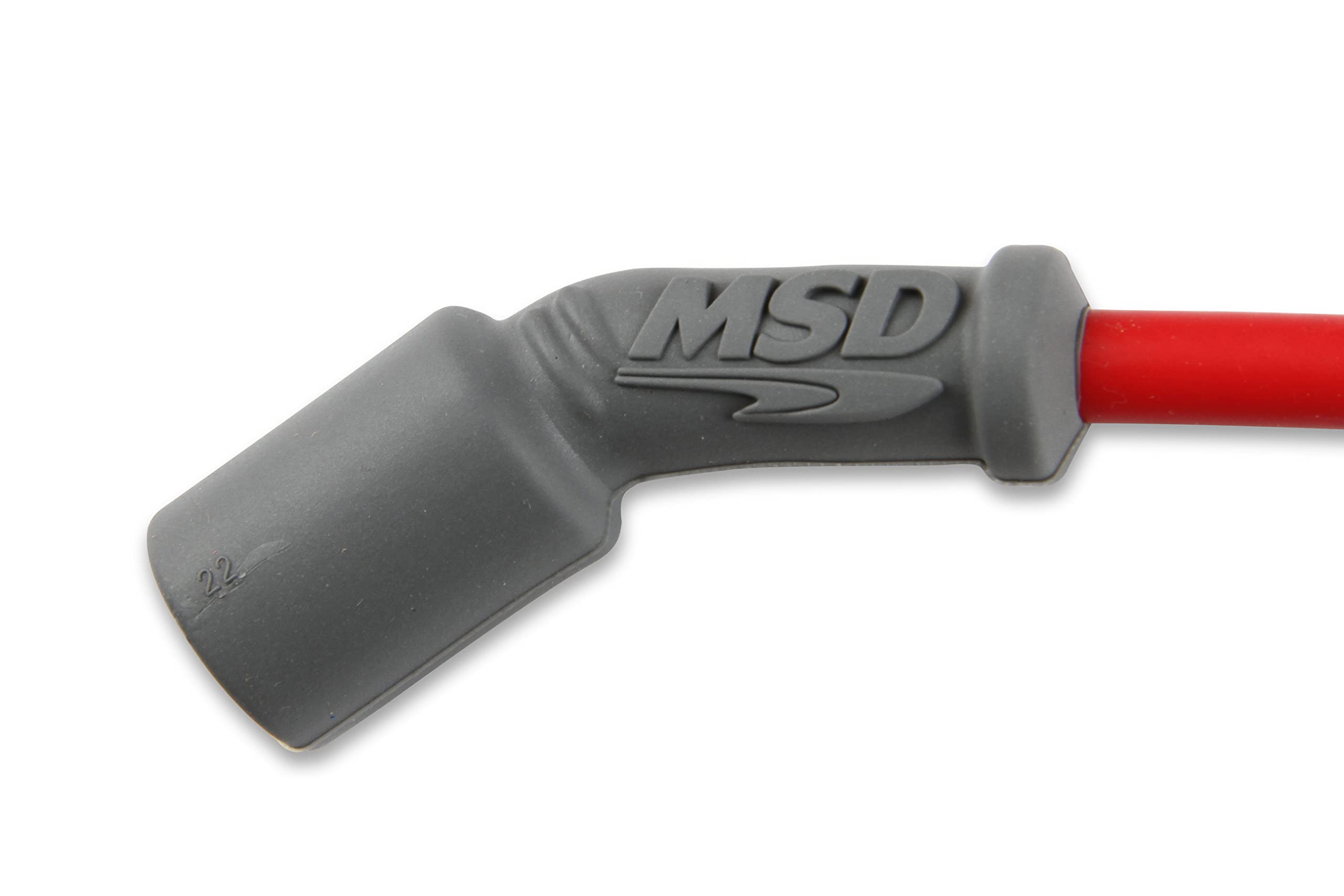 MSD MSD 32819 Super Conductor Spark Plug Wire Set, Red - Outdoor Depot