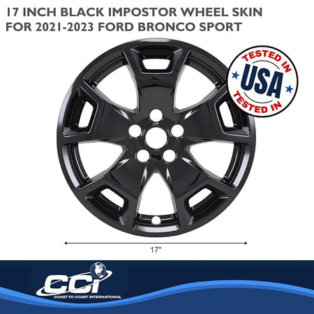 Coast to Coast International Impostor Wheel Skin Fits Ford Bronco Sport Base 2021-2023 Set of 4 Wheel Covers - Outdoor Depot