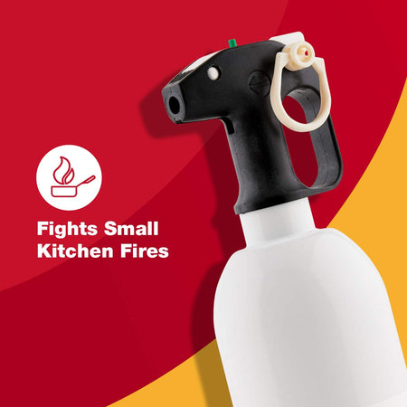 First Alert FIRST ALERT KITCHEN5 Fire Extinguisher, KFE2S5, UL RATED 5-B:C, White, 1-Pack - Outdoor Depot