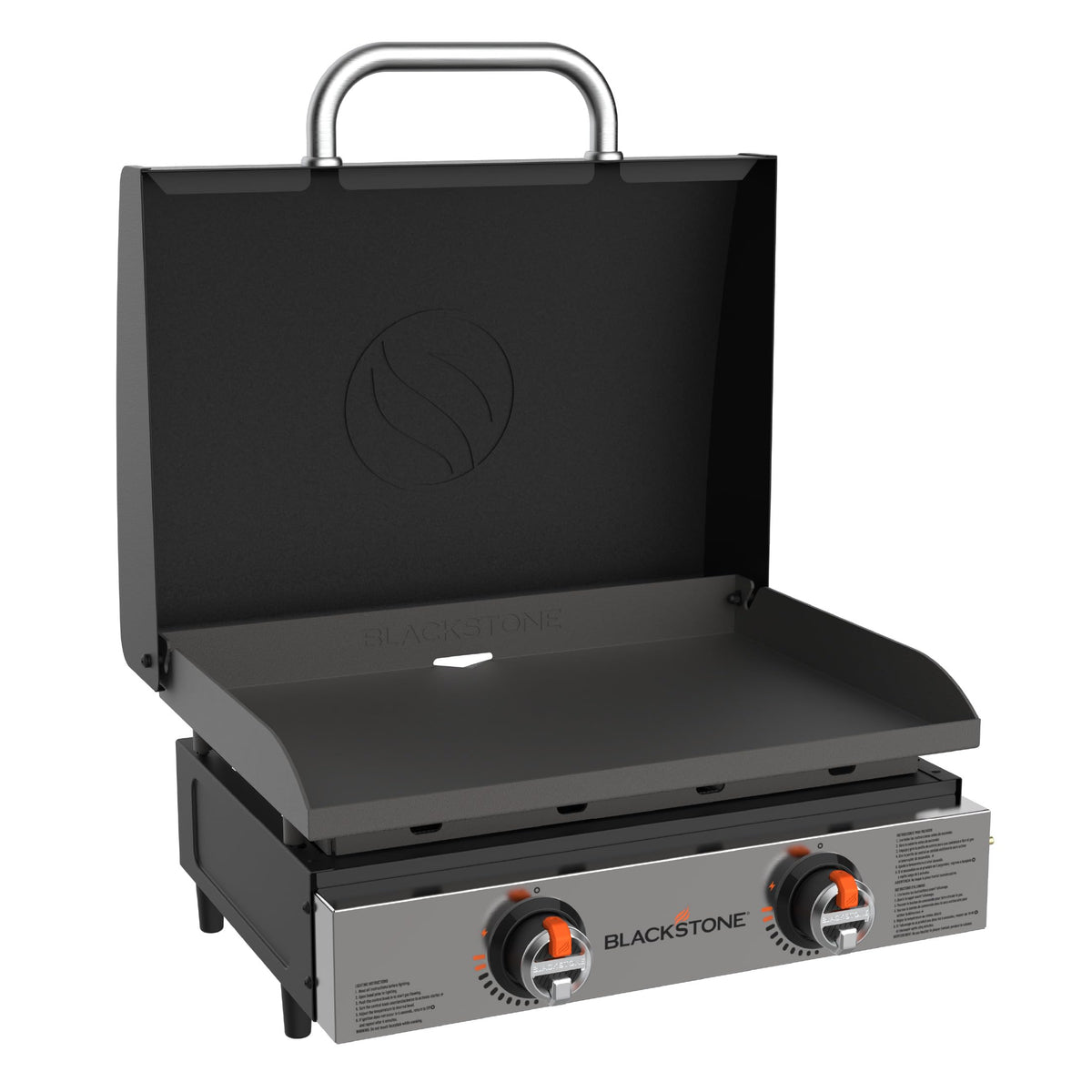 BLACKSTONE Blackstone 2205 Original 22” Omnivore Tabletop Griddle with Hood, Powder Coated Steel, Black - Outdoor Depot