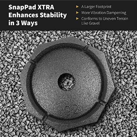 SnapPad SnapPad Xtra RV Leveling Pads - Permanent Jack Stabilizers for RVs - 9" Round Leveling Jack Pads for - Outdoor Depot
