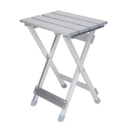 Camco Camco Aluminum Small Outdoor Side Table - Folding Camping Table Supports Up to 130lb - Features - Outdoor Depot