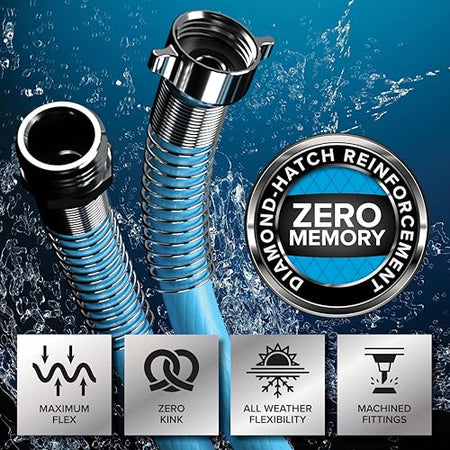 Camco Camco EvoFlex 25-Foot Drinking Water Hose | Features an Extra Flexible Construction | Stainless Steel - Outdoor Depot