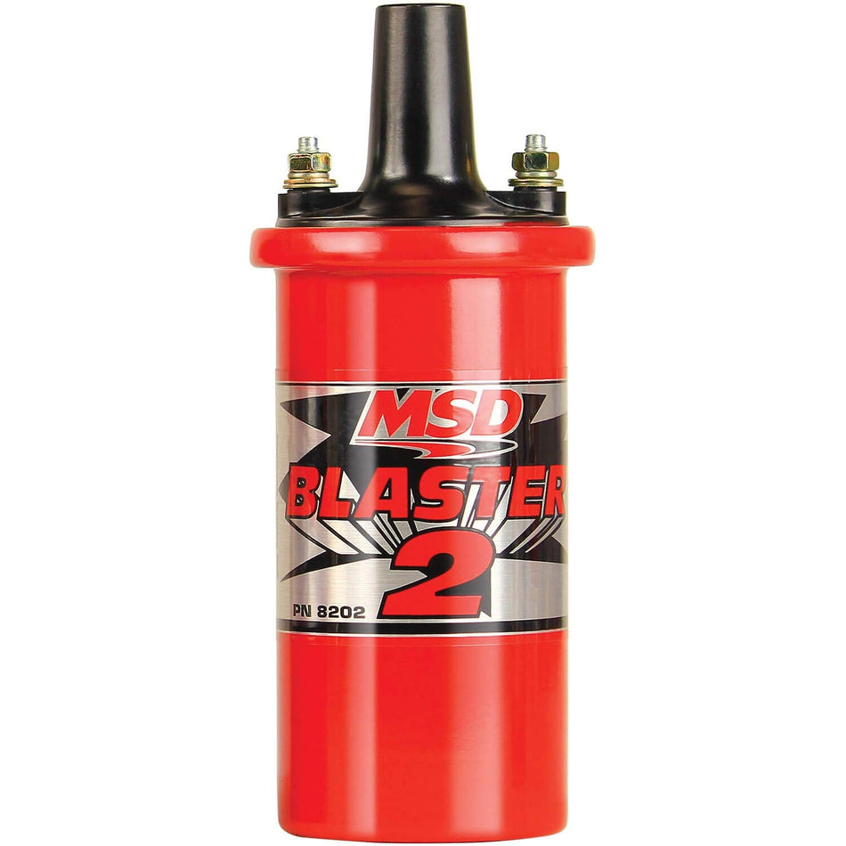 MSD MSD 8202 Ignition Canister Coil Blaster 2 Series High Performance, Red, 6-series ignition - Outdoor Depot