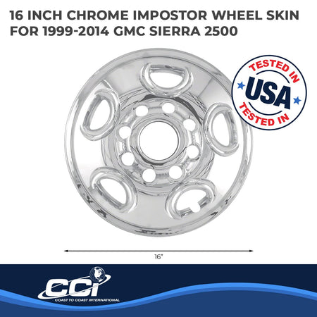 Coast to Coast International Coast To Coast International Chrome Impostor Wheel Skins, Set of 4 – Compatible - Outdoor Depot