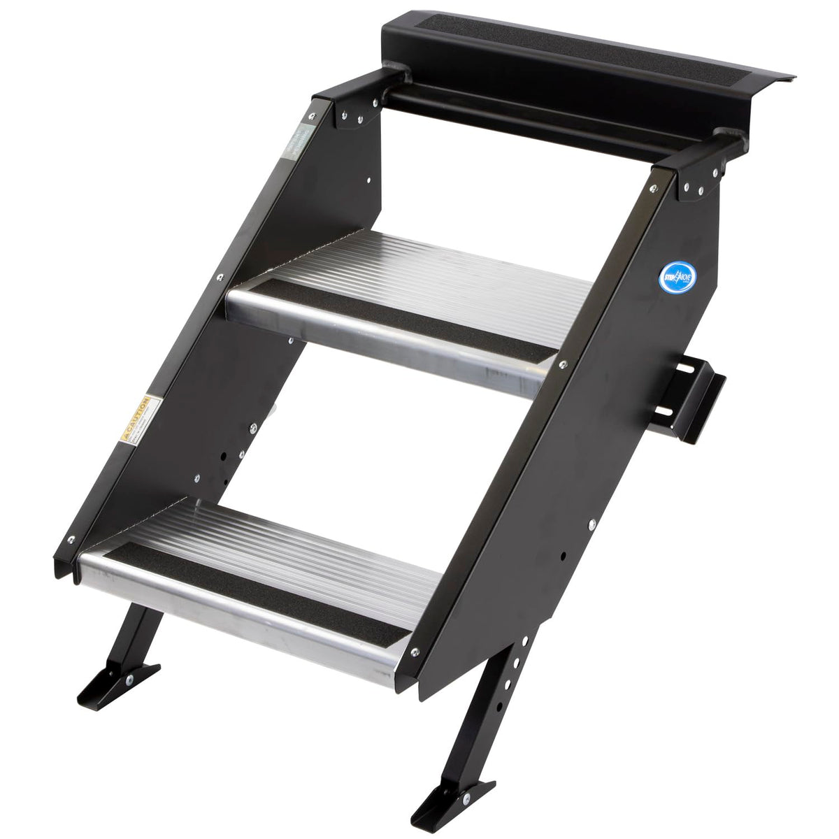 MORryde MORryde STP-201 StepAbove Fold-Up RV Entry Step - 2-Step (9" Step Rise), Fits 24" Door Width - Outdoor Depot