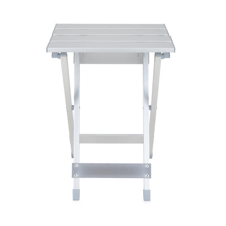 Camco Camco Aluminum Small Outdoor Side Table - Folding Camping Table Supports Up to 130lb - Features - Outdoor Depot