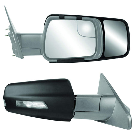 Fit System K SOURCE Snap & Zap 80730 Custom Fit Towing Mirror for 2019 up Ram 1500 Pick-up, Patented - Outdoor Depot