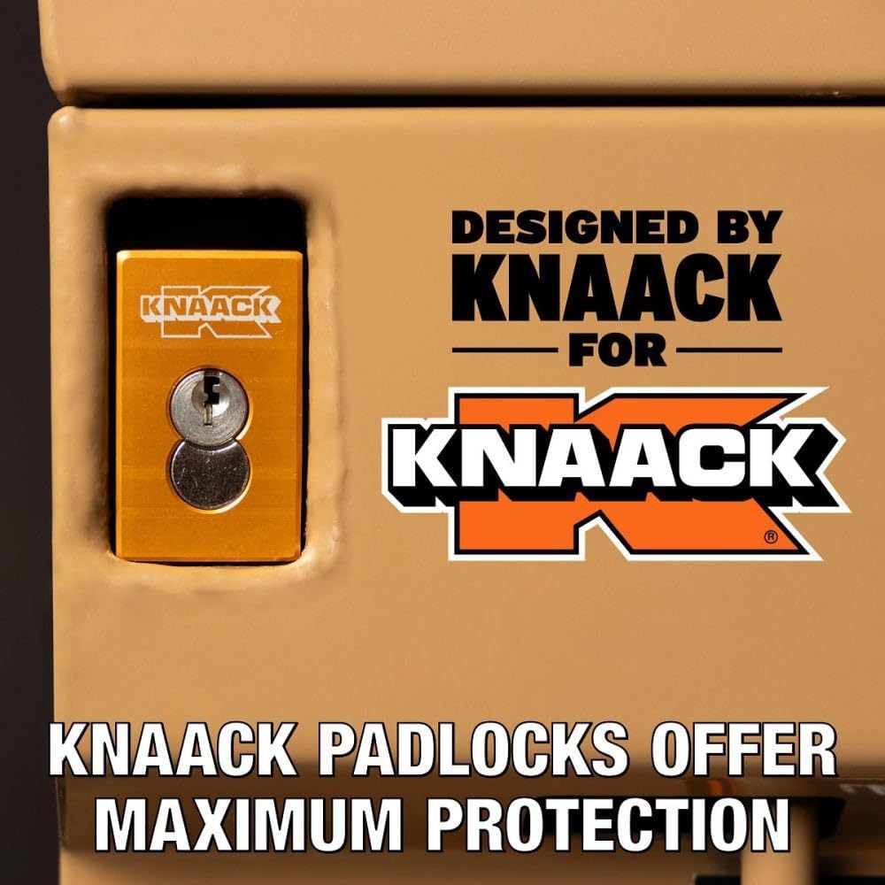 KNAACK Knaack Chest-Style Box, Tan, 48x28.5x24 in, 1PK 4824-KL - 1 Each - Outdoor Depot