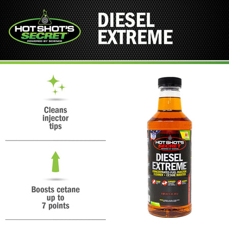 Hot Shot's Secret Hot Shot's Secret Diesel Extreme 32 oz – Treats 80 Gallons – Concentrated Diesel Fuel - Outdoor Depot