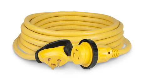 Marinco ParkPower by Marinco 25SPP.RV 30 Amp 125V Swivel Handle RV Power Cord, Yellow, 25' - Outdoor Depot
