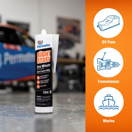 Permatex Permatex 33694 The Right Stuff Gasket Maker, 10.1 oz., Black - Outdoor Depot