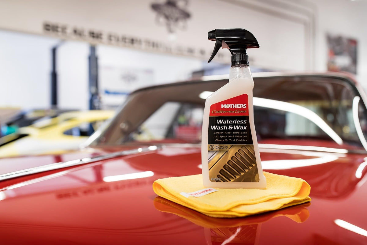 Mothers Mothers California Gold Waterless Wash & Wax, 24 oz. — Quick & Easy Car Care Without Water, Spray On - Outdoor Depot