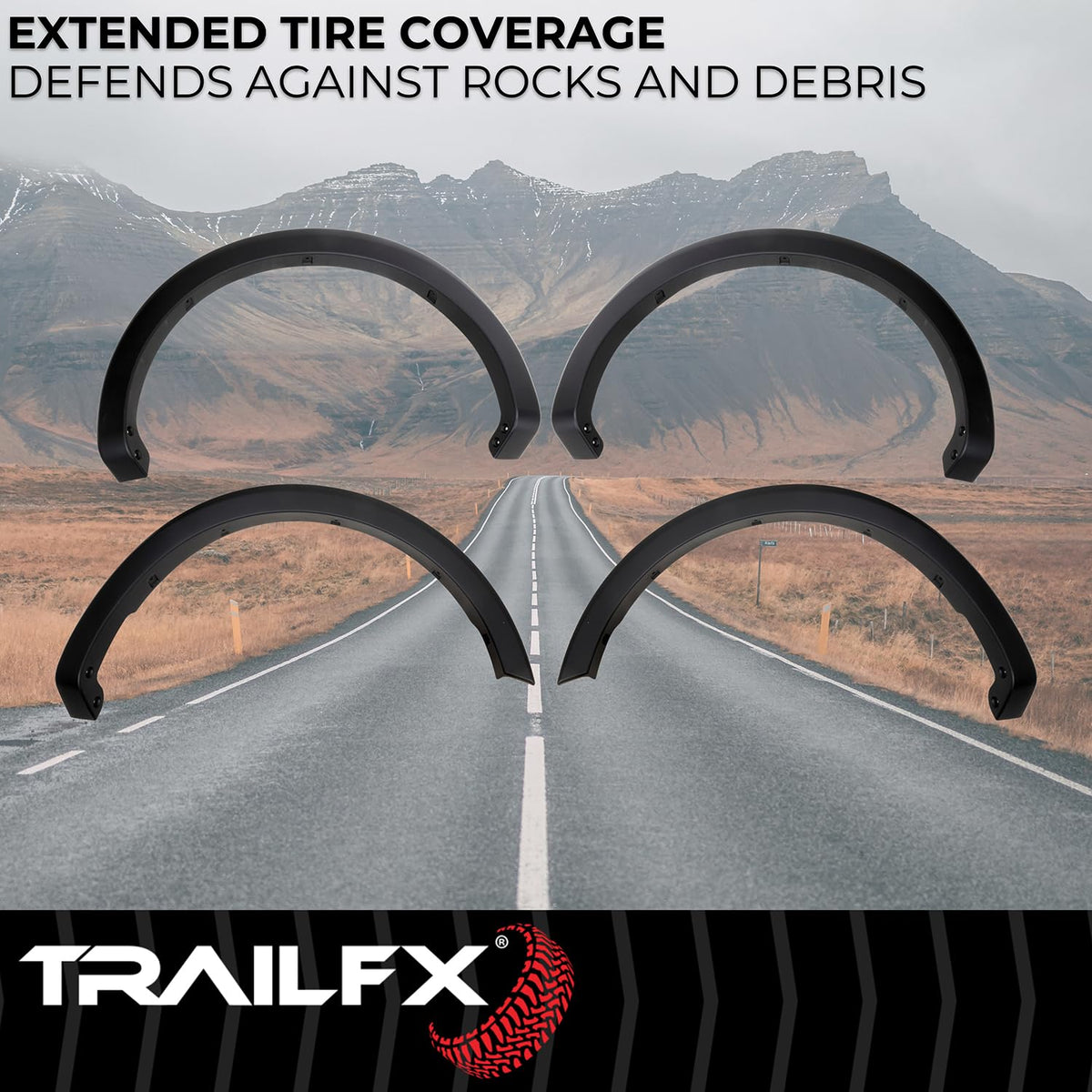 Trailfx Trailfx TFF3011OE Oe Style Flare Smooth Set Of 4 - Outdoor Depot