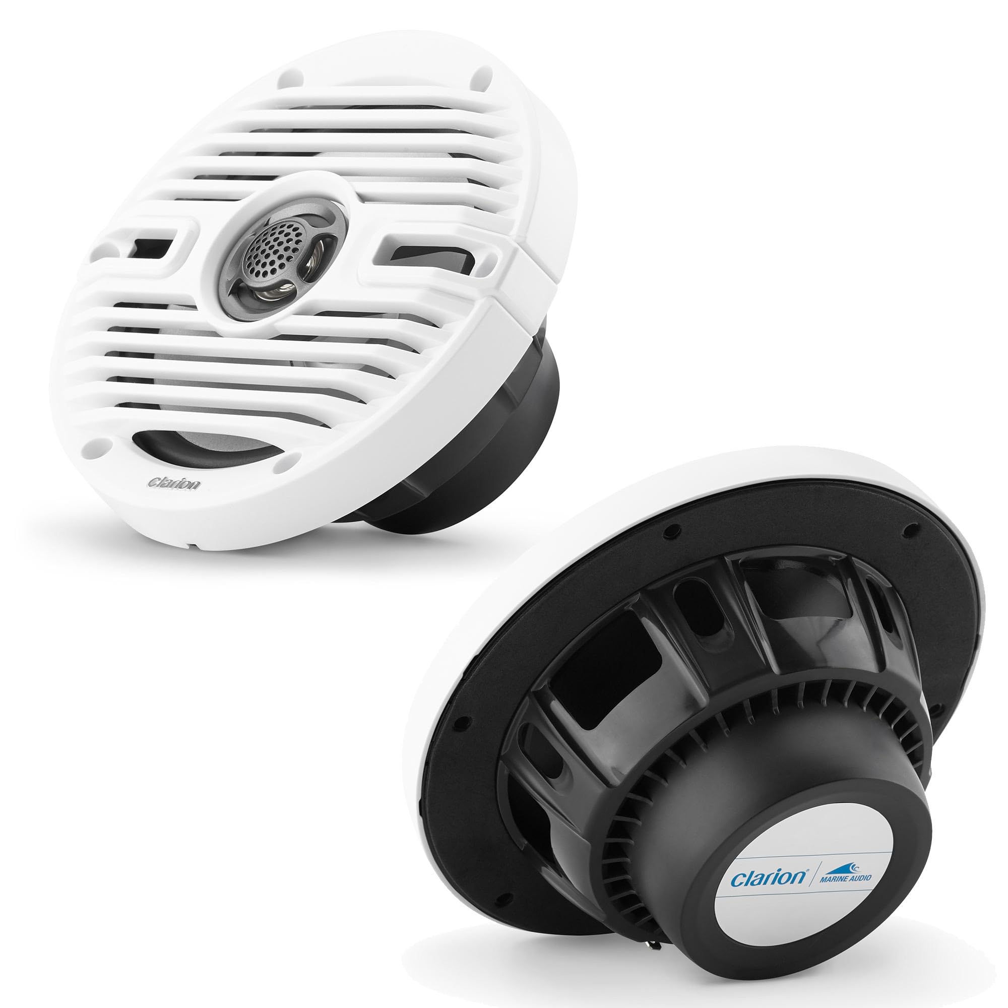 Clarion Clarion CMS-651-CWB 6.5-inch Coaxial Marine Speakers 30W RMS Power handling 1/2-inch (13 mm) Polymer - Outdoor Depot