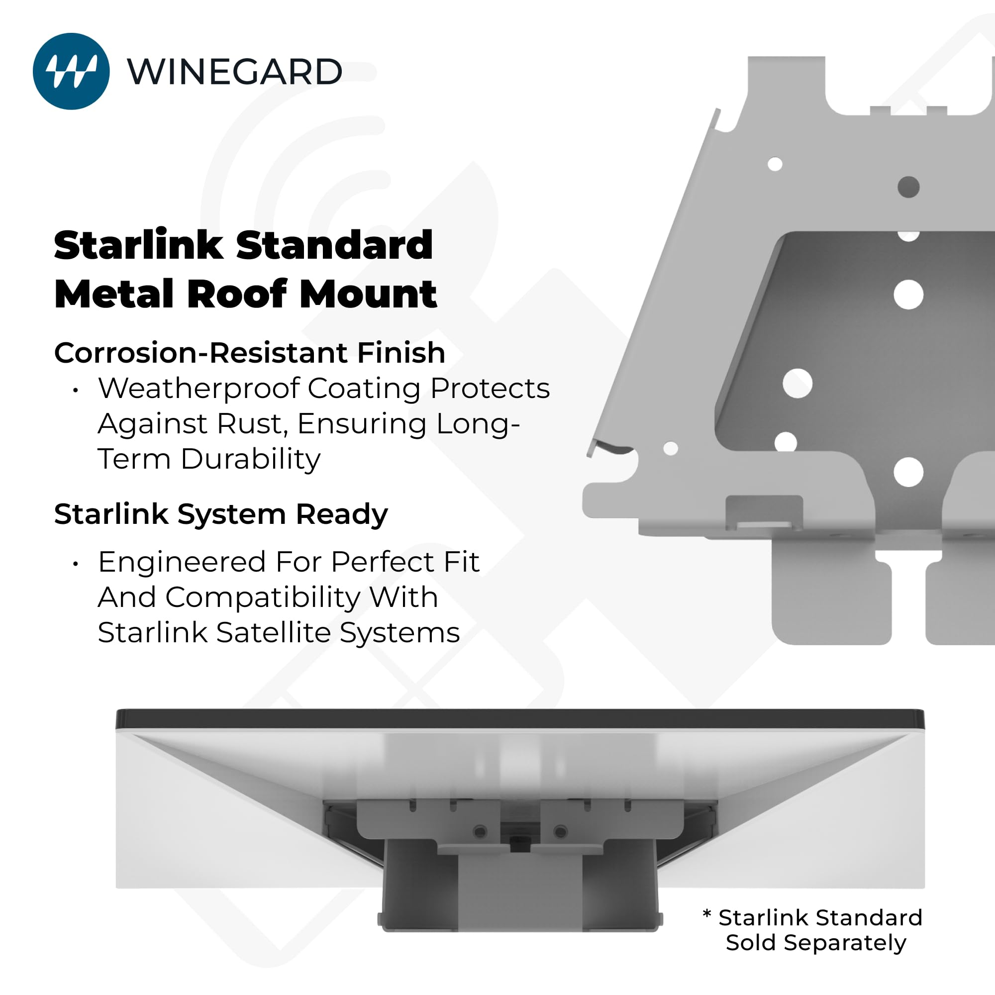 Winegard Winegard Company Starlink Standard Metal Roof Mount - Outdoor Depot