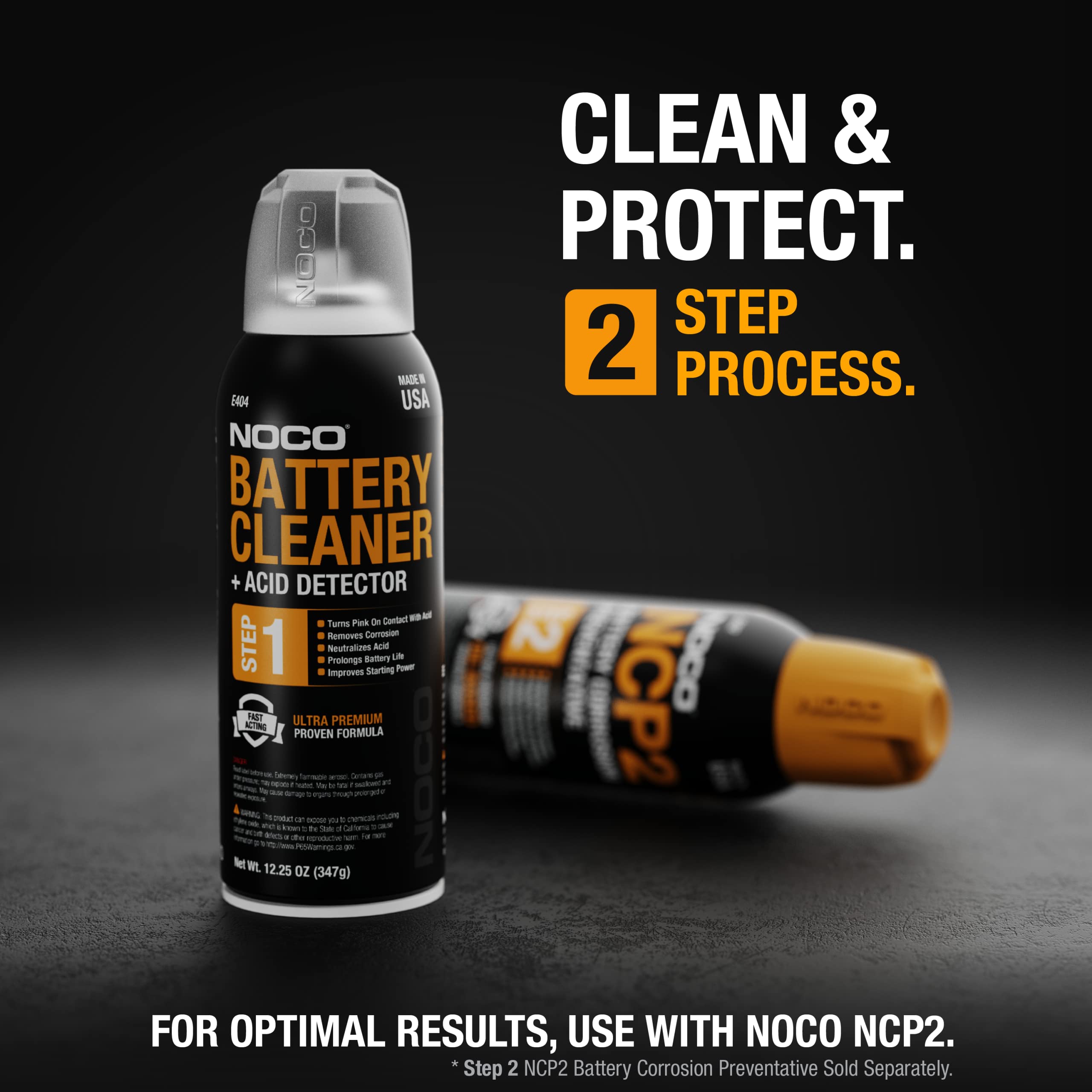 NOCO NOCO E404 12.25 Oz Battery Terminal Cleaner Spray and Corrosion Cleaner with Acid Detector - Outdoor Depot
