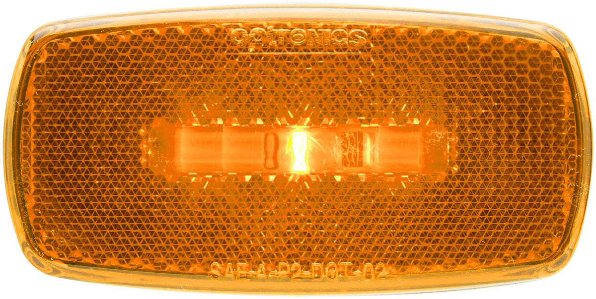 Optronics Optronics MCL0032RBBP LED Marker/Clearance Light with Reflex, Amber - Outdoor Depot