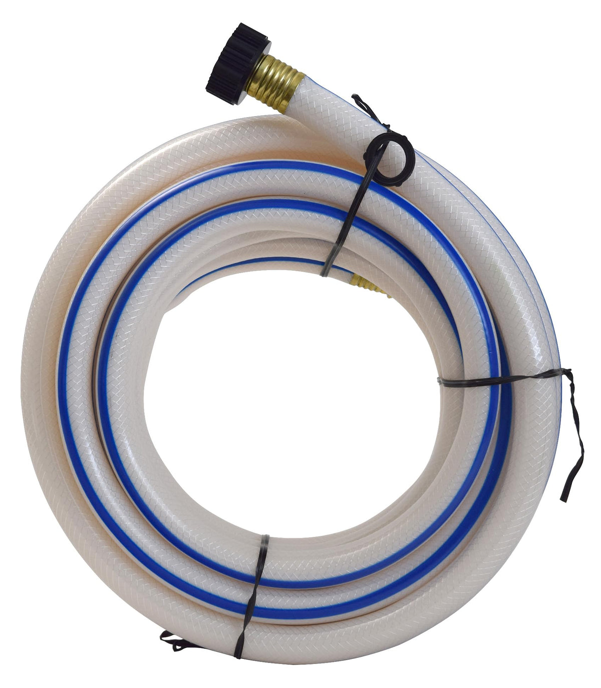 Valterra Valterra W01-6300 AquaFresh High Pressure Drinking Water Hose - 5/8" x 25', White - Outdoor Depot