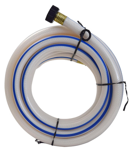 Valterra Valterra W01-6300 AquaFresh High Pressure Drinking Water Hose - 5/8" x 25', White - Outdoor Depot