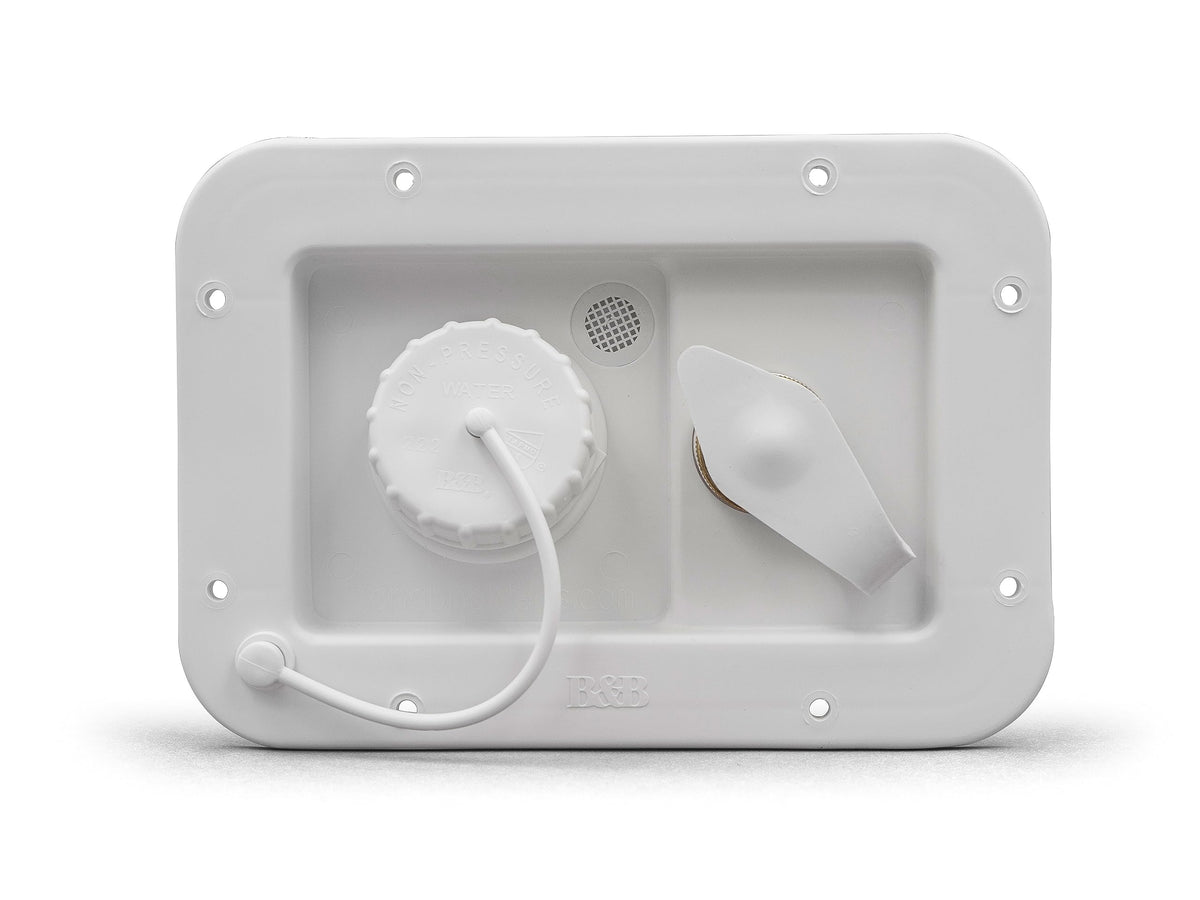 B&B Molders B&B Molders 94224 City/Gravity Dish Brass CV, Polar White - Outdoor Depot