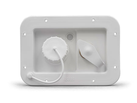 B&B Molders B&B Molders 94224 City/Gravity Dish Brass CV, Polar White - Outdoor Depot