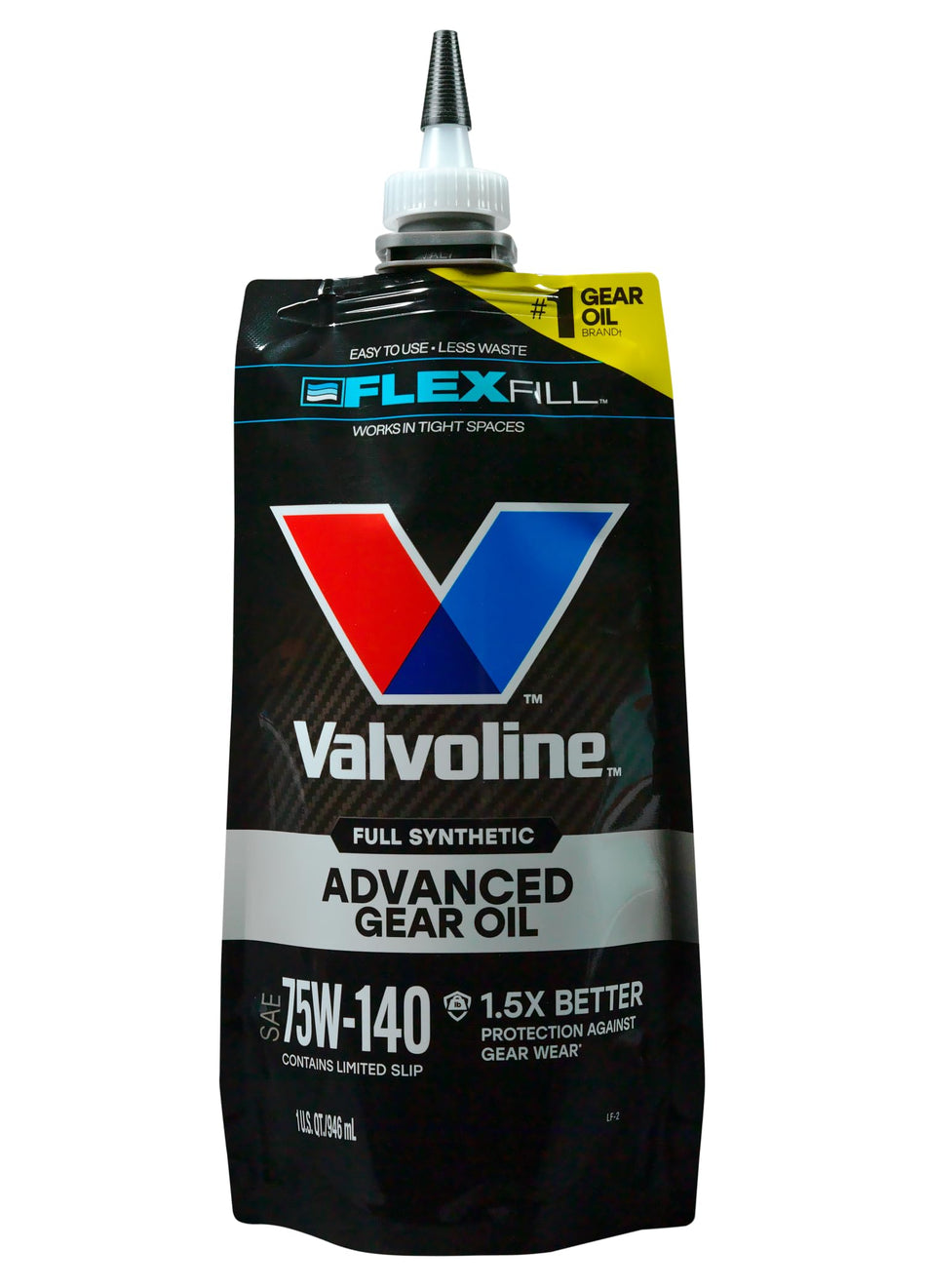 VALVOLINE 889787-EA FlexFill Advanced Full Synthetic 75W-140 Gear Oil 1 Quart Pouch