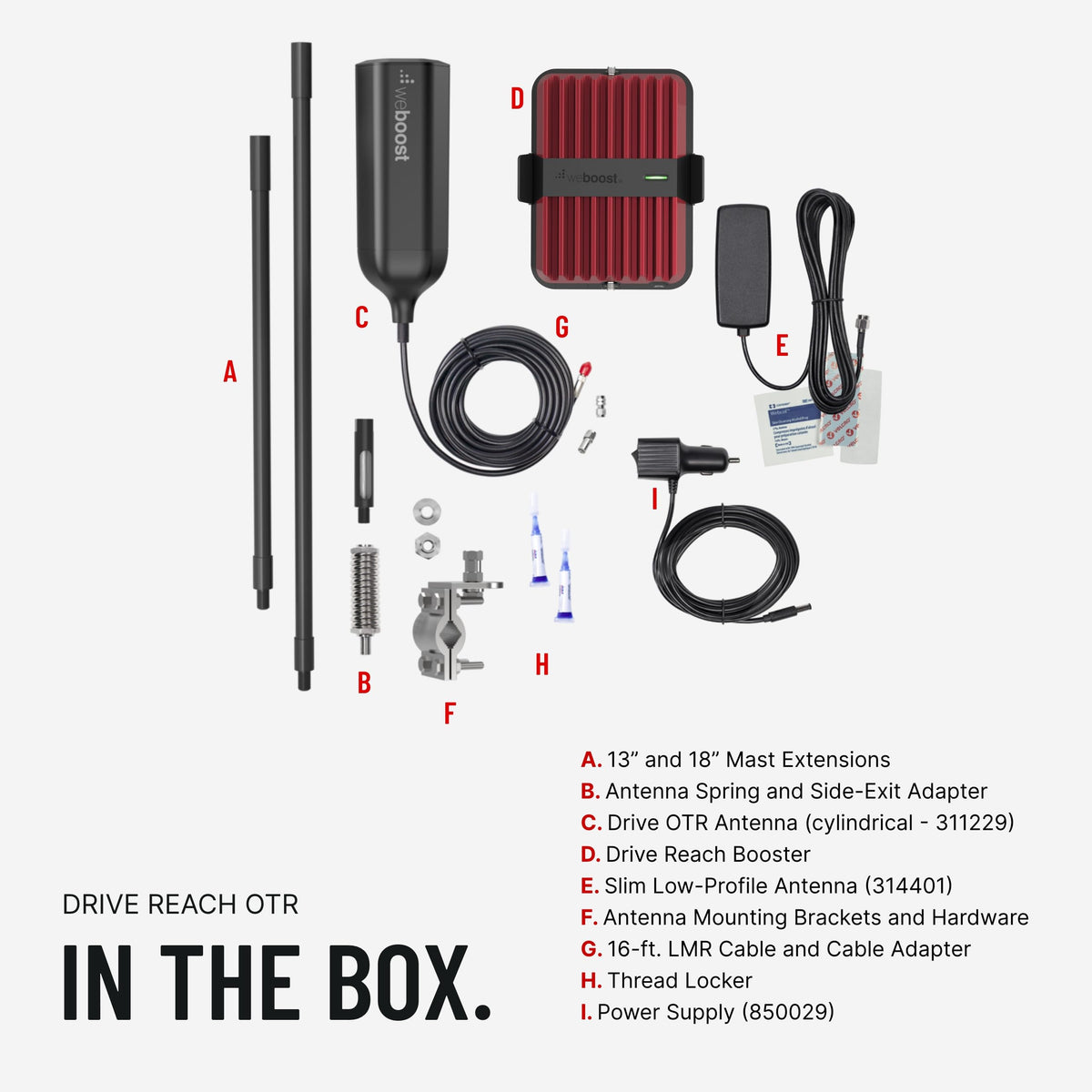 weBoost weBoost Drive Reach OTR - Cell Phone Signal Booster for Trucks and SUVs | Boosts 5G & 4G LTE for All - Outdoor Depot