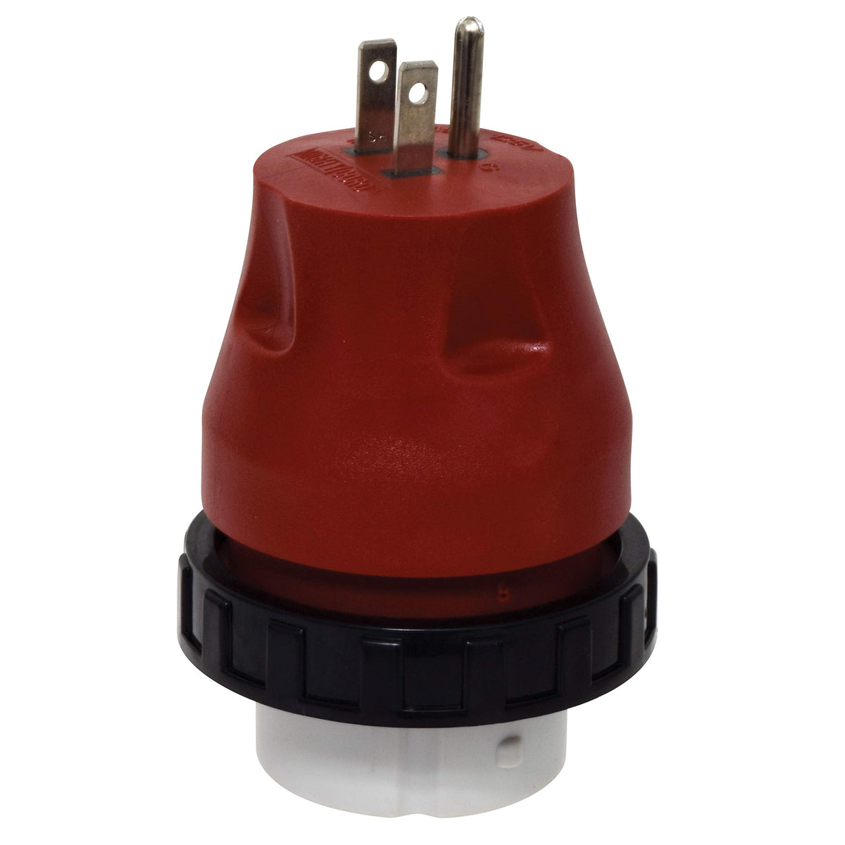 Valterra Valterra A10-1550DAVP Mighty Cord Detachable Adapter Plug - 15AM to 50AF, Red (Carded) - Outdoor Depot