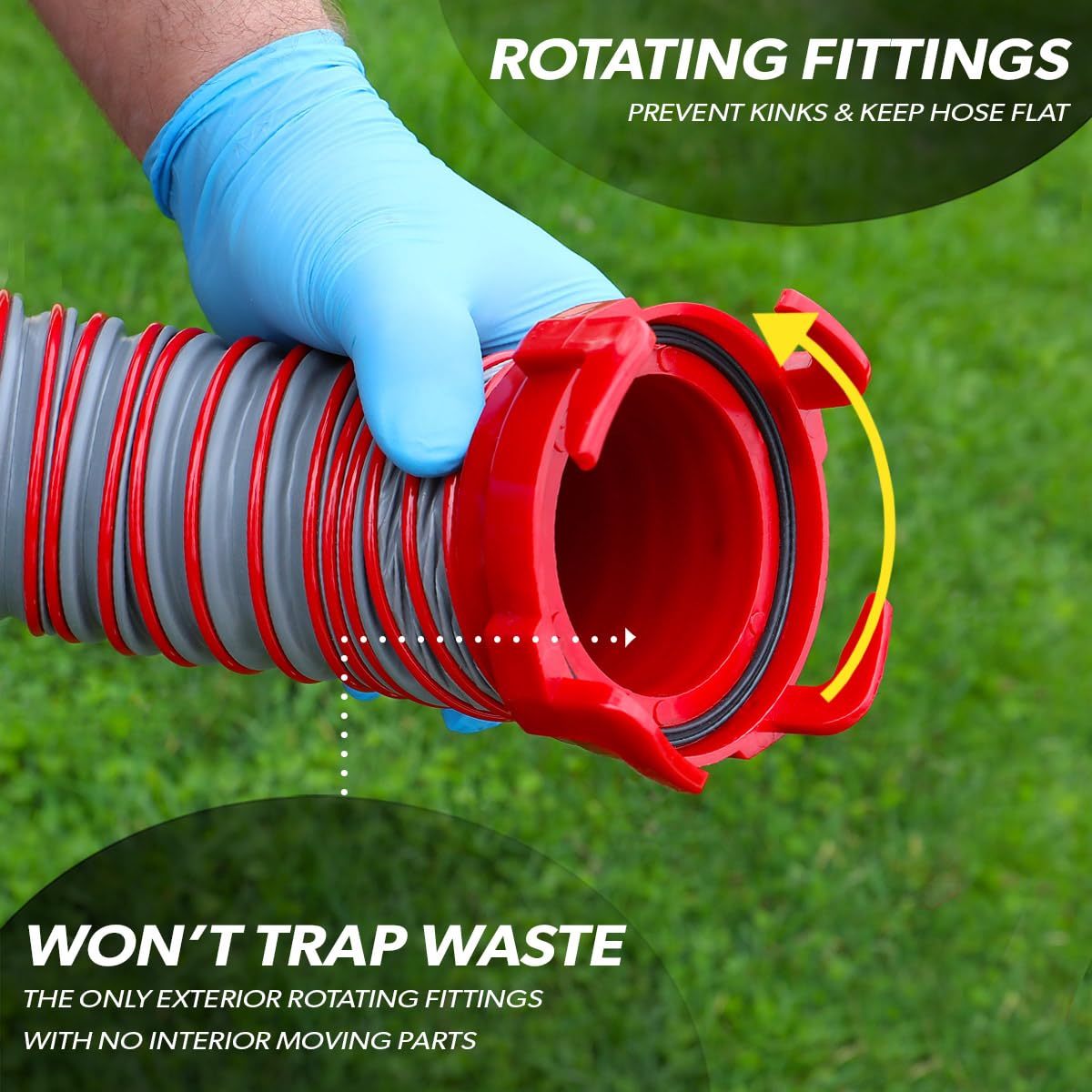 Valterra Valterra Viper 20-Foot RV Sewer Hose Kit, Universal Sewer Hose for RV Camper, Includes 2 Attachable - Outdoor Depot