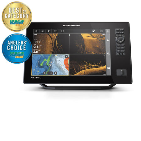 Humminbird Humminbird XPLORE 12 GPS Fish Finder, MEGA Side Imaging+ & HD Touchscreen (Control Head Only) - Outdoor Depot