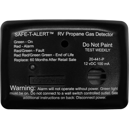 Safe T Alert Safe T Alert 20 Series Mini LP Gas Alarm - Propane Alarm - Surface Mount, Black - 20-441-P-BL - Outdoor Depot