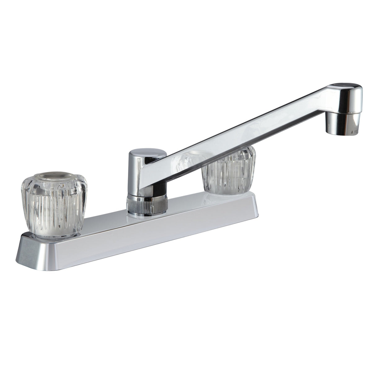 Dura Faucet Dura Faucet DF-PK600A-CP RV Kitchen Sink Faucet with Crystal Acrylic Knobs (Chrome) - Outdoor Depot