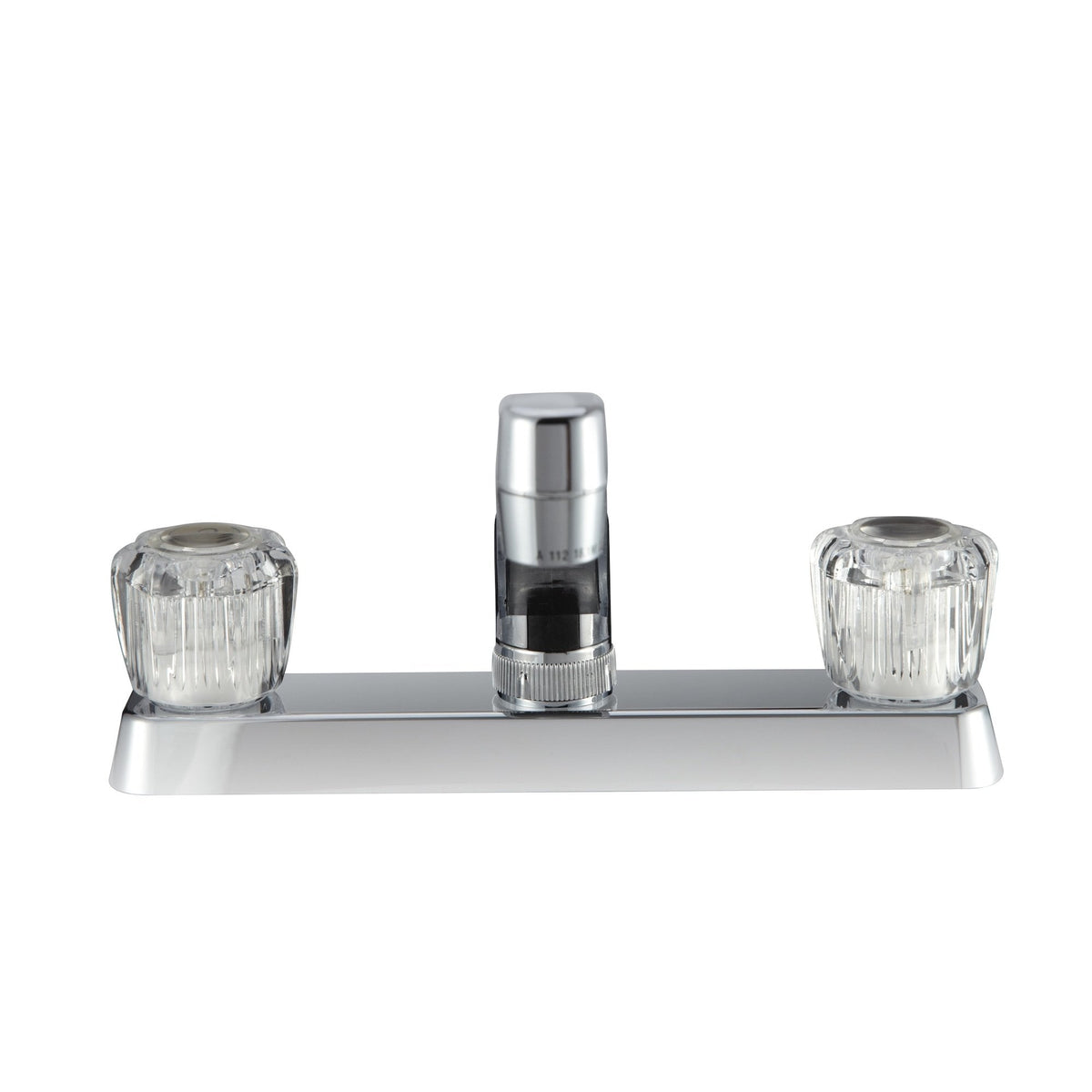 Dura Faucet Dura Faucet DF-PK600A-CP RV Kitchen Sink Faucet with Crystal Acrylic Knobs (Chrome) - Outdoor Depot