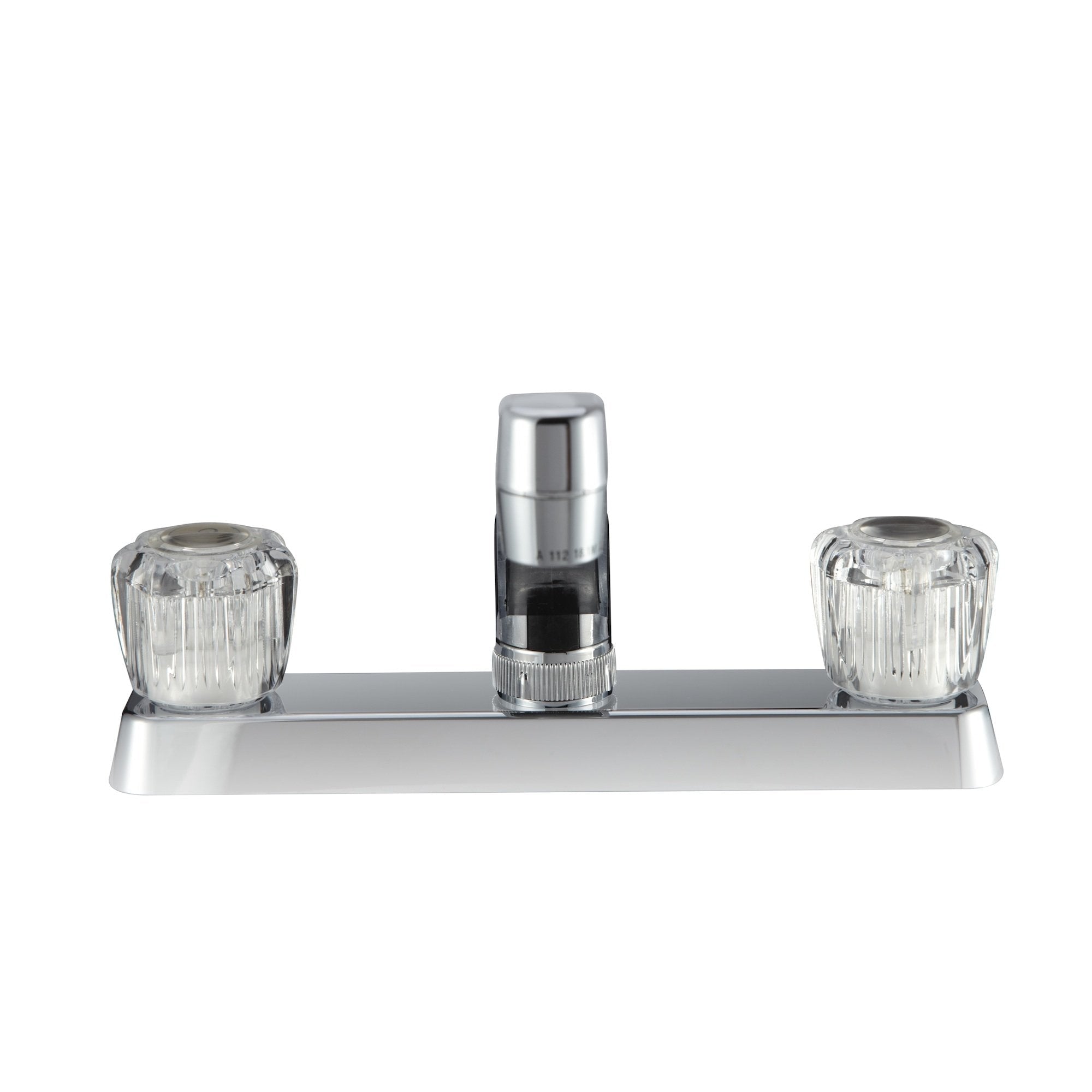 Dura Faucet Dura Faucet DF-PK600A-CP RV Kitchen Sink Faucet with Crystal Acrylic Knobs (Chrome) - Outdoor Depot