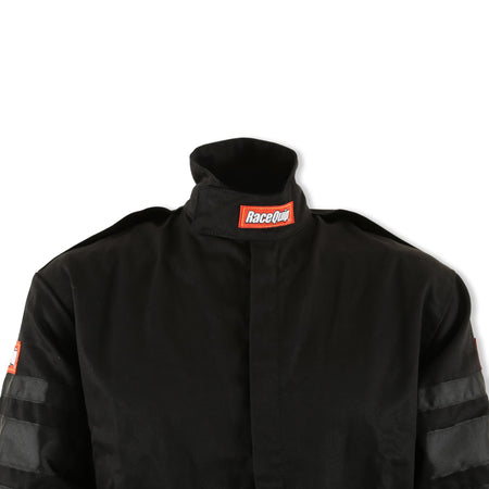 RaceQuip RaceQuip® 110006RQP 110 Series 1-Pc Driving Suit - SFI 3.2A/1 - Black - XL - Outdoor Depot