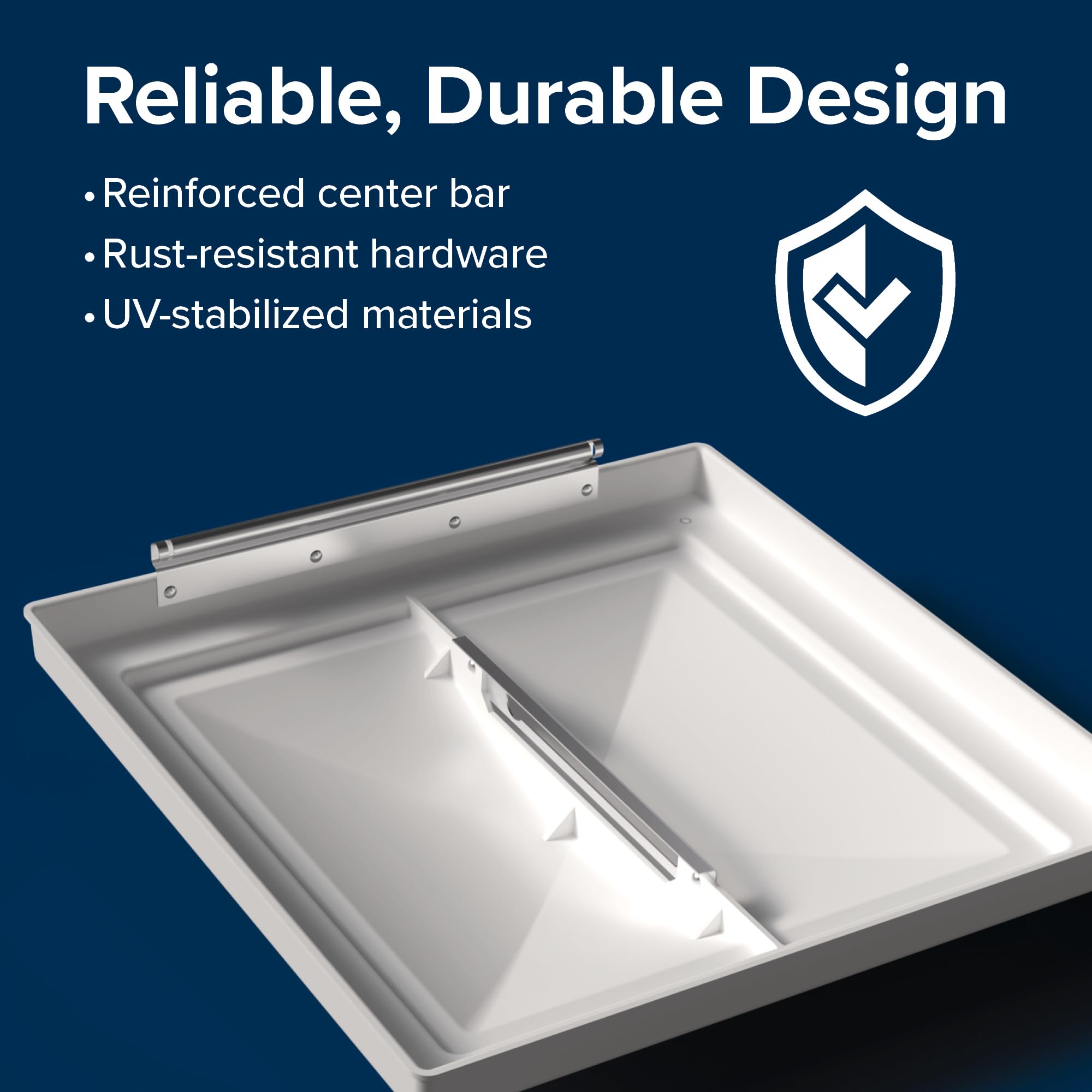 Camco Camco Universal RV Roof Vent Replacement Kit — Fits Standard 14" x 14" Vent Openings – Works with - Outdoor Depot