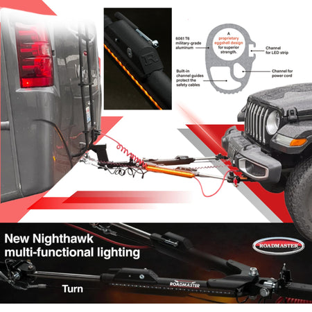 Roadmaster Roadmaster 676 Nighthawk Tow Bar fits Roadmaster Baseplates | Hauls Up to 8,000 lbs | Non-Binding - Outdoor Depot