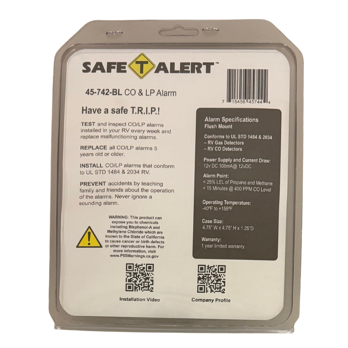 MTI INDUSTRY MTI Industry Combination Carbon Monoxide/Propane - Outdoor Depot